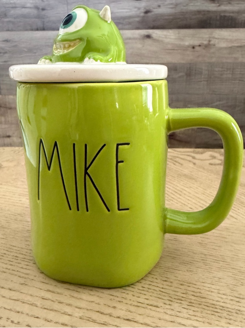 Ceramic mug, Rae Dunn x Disney Pixar Monsters Inc. MIKE Wazowski with character - Picture 1 of 16